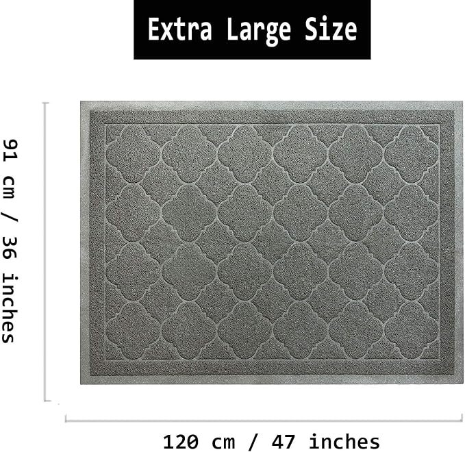 Cat Litter Mat Traps Litter from Litter Box XL Size 47"X36" Durable Trapping Rug, Non-Slip and Waterproof, Easy to Clean - Image 3