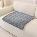 OstepDecor Couch Cover for Dogs, Washable Non Slip Sofa Cover for Pets | Soft Couch Covers for Sofa, Loveseat and Sectional, Furniture Protector Against Pet Hair & Dirt (27.6" x 27.6", Blue Grey) by OstepDecor