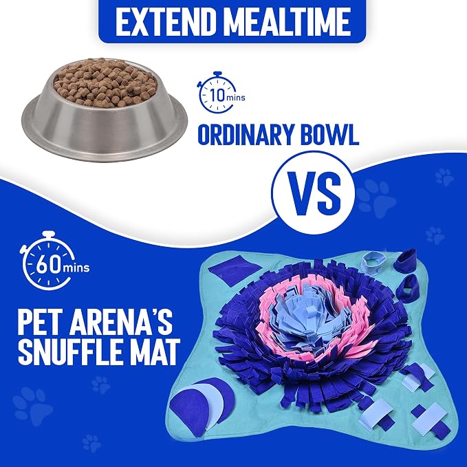 PET ARENA Large Sniffing Mat 25 x 25 Inch Interactive Feeding Toy | Promotes natural hunting instincts, reduces boredom, supports mental stimulation, and provides engaging playtime for pets. - Image 7