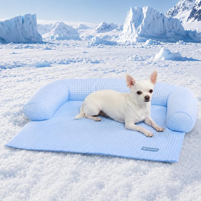 Spark Paws Cooling Couch Cover Dog Bed, Furniture Protector Mat | Non-Toxic Washable Pet Cooling Pad for Large, Medium and Small Dogs by SparkPaws