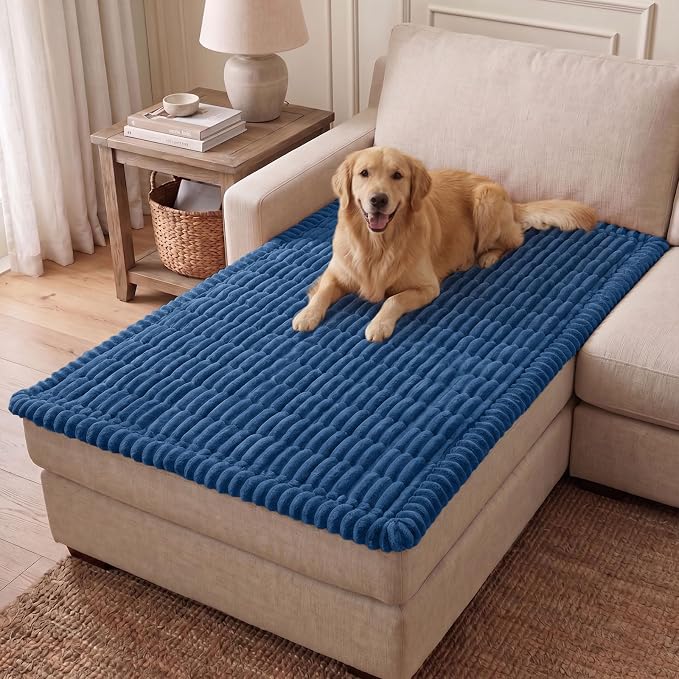 hyha Couch Cover for Dogs, Washable Non Slip Plush Flannel Sofa Protector | Thick Flannel, Anti-Slip Backing, Pet Hair & Scratch Protection, Fits Sofa & Loveseat (43" x 82.7") by hyha
