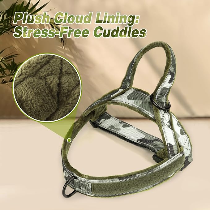 Forestpaw No Pull Dog Harness with Large Handle,Comfortable,XL,Camo Green | Adjustable Fits Chest 32-39",80-110 lbs,Slip On,Quick Release Buckle,Easy Control,Soft Padded,for Large Dogs Walking Training - Image 7