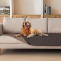 gogobunny 100% Double Sided Waterproof Dog Blanket Soft Pet Bed Cover Reversible Protect Furniture Couch Sofa Car for Puppy Cat Kids (Dark Coffee/Light Coffee, 30x80 Inch (Pack of 1)) by gogobunny
