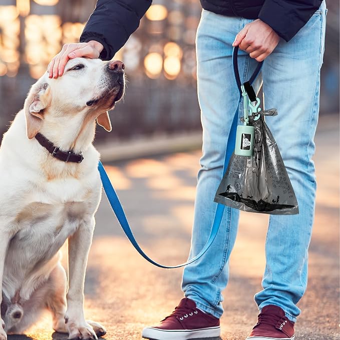 SVD.PET Retractable Dog Poop Bag Dispenser and Waste Bag Holder Kit, Green | Lightweight, Stretchy Strap Fits Any Dog Leash, Leak-Proof Bag Starter Roll Included, Dog Essentials for Walking and Travel - Image 7
