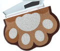 Cute Cat Litter Mat 24”x16”, Litter Box Mat, Litter Trapping Mat, Soft on Kitty Paws, Easy Clean, Anti Slip, Pet Accessories, Door Floor mats - Brown White60*40 by Rarenut