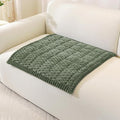 OstepDecor Couch Cover for Dogs, Washable Non Slip Sofa Cover for Pets | Soft Couch Covers for Sofa, Loveseat and Sectional, Furniture Protector Against Pet Hair & Dirt (27.6" x 27.6", Green) by OstepDecor