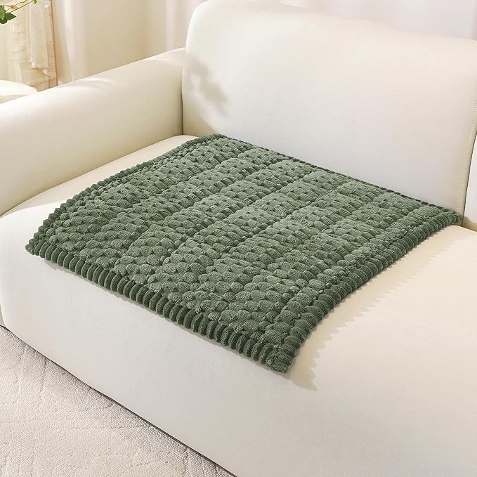 OstepDecor Couch Cover for Dogs, Washable Non Slip Sofa Cover for Pets | Soft Couch Covers for Sofa, Loveseat and Sectional, Furniture Protector Against Pet Hair & Dirt (27.6" x 27.6", Green) by OstepDecor