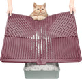 UPSKY Large Cat Litter Mat 31" x 24 Waterproof and Washable, Soft on Paws | Litter Catcher Pad, Cat Litter Trapping Mat, Scatter Control, Fits Most Litter Boxes, Use for Dogs & Cats, Red by UPSKY