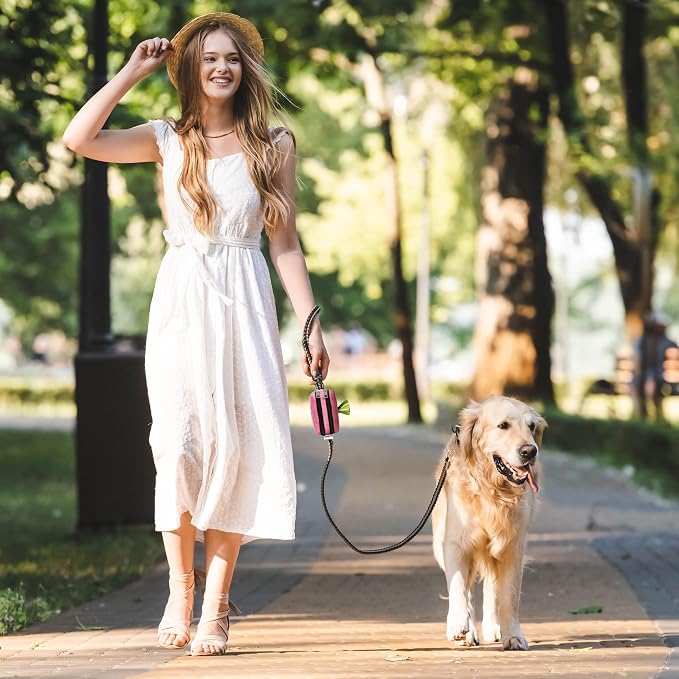 Dog Poop Bag Holder for Leashes and Treat Holder with 3 Waterproof Pouches | Poop Bag Dispenser for Pet Waste Bags and Walking Accessories + 1 Free Roll - Image 8