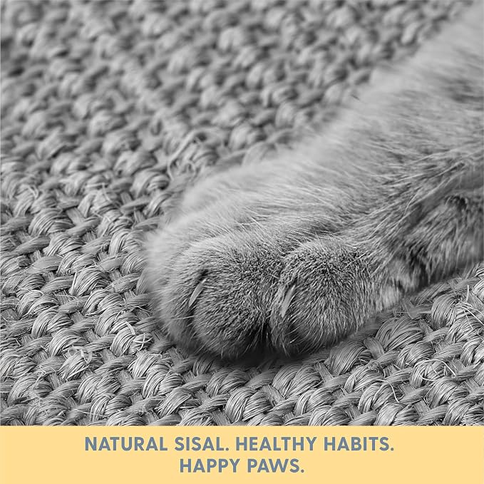 The Cat Ladies Cat Scratch Furniture Protector - 2-in-1 Side Anti Scratch Couch Protector - Adjustable Furniture Protectors from Cats Scratching - Sisal Couch Corner Guard Scratcher - Grey - Image 3