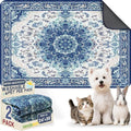 Washable Pee Pads for Dogs 24"x36" 2 Pack Reusable Puppy Potty Pad | Super Absorbent Waterproof NonSlip LeakProof Crate&Playpen Floor Mat for Cats, Rabbits, Guinea Pigs, Whelping & Housebreaking by Verdasun