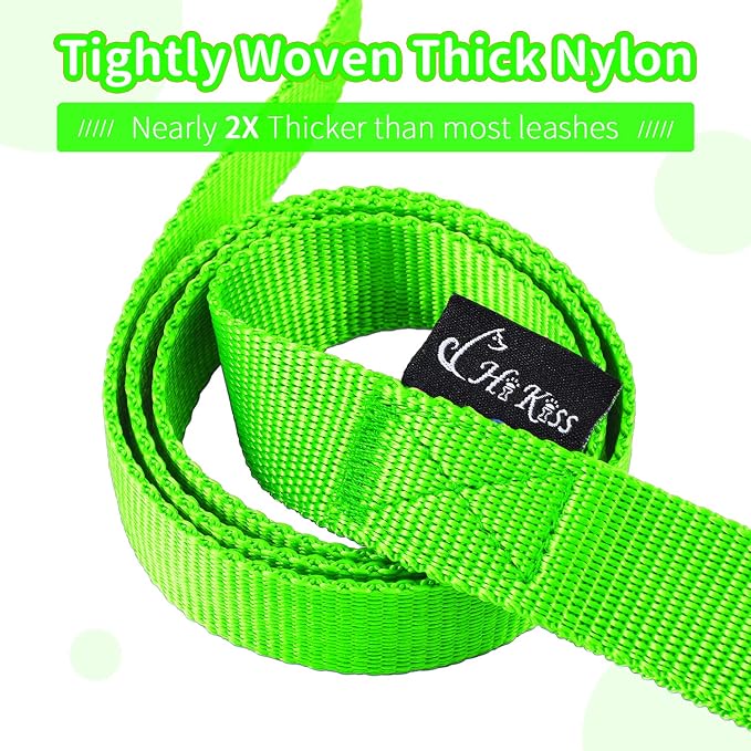 HIKISS Long Dog Leash Obedience Recall Training Agility Lead with Thickening Material for Large Dog - 15ft 20ft 30ft 50ft 100ft Training Leash(Green 100ft) - Image 2