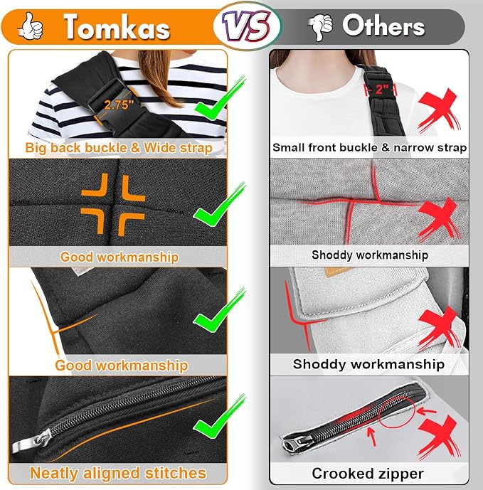 Tomkas Dog Sling Carrier for Small Dogs Puppy Carrier for Small Dogs (Black, for Pets Weight 2-7 lbs) - Image 4