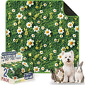 Washable Pee Pads for Dogs, Reusable Puppy Potty Training Pads, Ultra-Absorbent Thick Waterproof Leak-Proof Non-Slip Pads & Mat for Crate, Playpen, Floor, Whelping & Housebreaking , 2 Pack 48"x48" by Verdasun