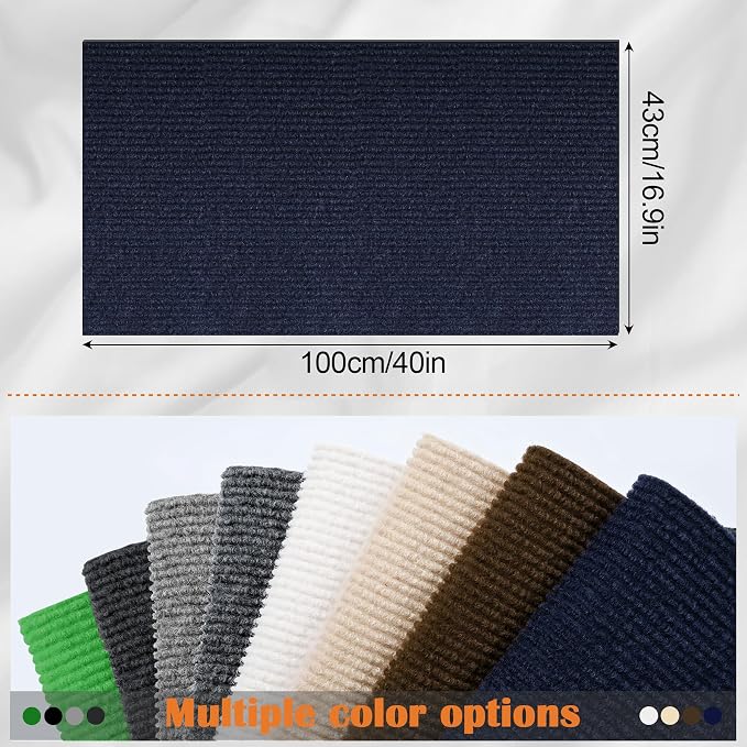 Cat Scratch Furniture Protector - 40" x 17" Trimmable Self-Adhesive Cats Claws Scratch Pads, DIY Cat Climbing Couch Protector for Scratch Post Cat Tree Replacement Indoor (Dark Blue) - Image 2