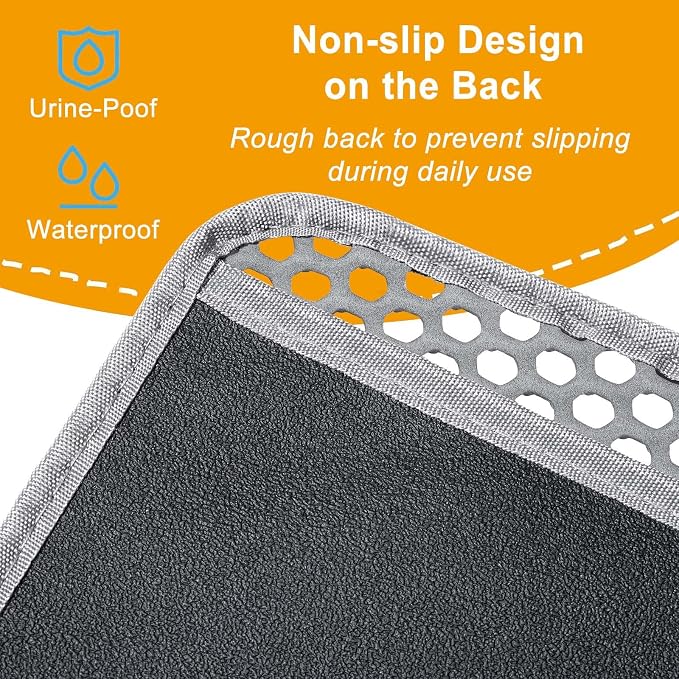 Extra Large Cat Litter Mat, XL 47"x28" Litter Trapping Mat for Cat,Litter Box Matt for indoor, 2 Layer Catcher Rug for Multiple-Pet kitty Litterbox, Waterproof Urine Proof,Clean Easily,Non-Slip - Image 4