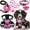 LOBEVE No Pull Dog Harness, Collar & Leash Set with Travel Accessories | Includes Dog Seat Belt, Collapsible Bowls & Poop Bag Dispenser. Ideal for Training, Walking, Hiking. Fits Small to Large Dogs by Lovebegetslove