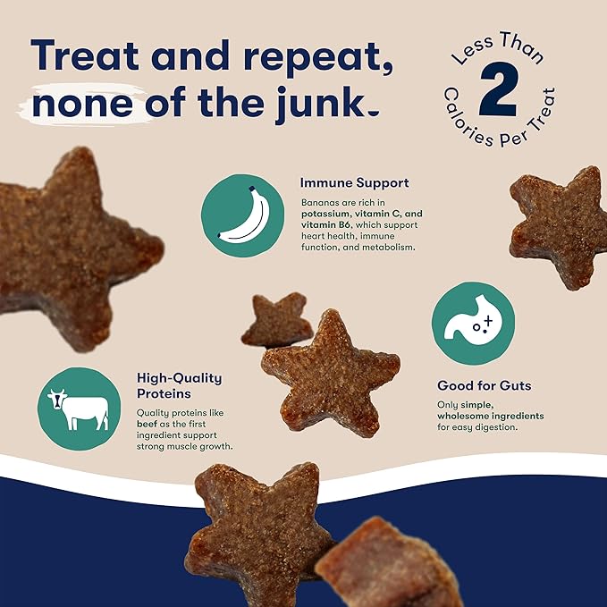 Jinx Dog Training Treats, Bite-Sized Training Treats for Dogs, Beef, 4oz | 1 Pack Healthy Dog Treats Training with Grass-Fed Beef, Vitamins for Immunity & No Fillers for Puppies, Adults & Seniors - Image 4