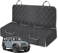 Dog Car Seat Cover for Jeep Wrangler 4 Door 2007-2025 | Waterproof Pet Bench Seat Cover for Back Seat, 600D Heavy Duty Scratch Proof Nonslip Truck Seat Covers for Dogs by Kistrba
