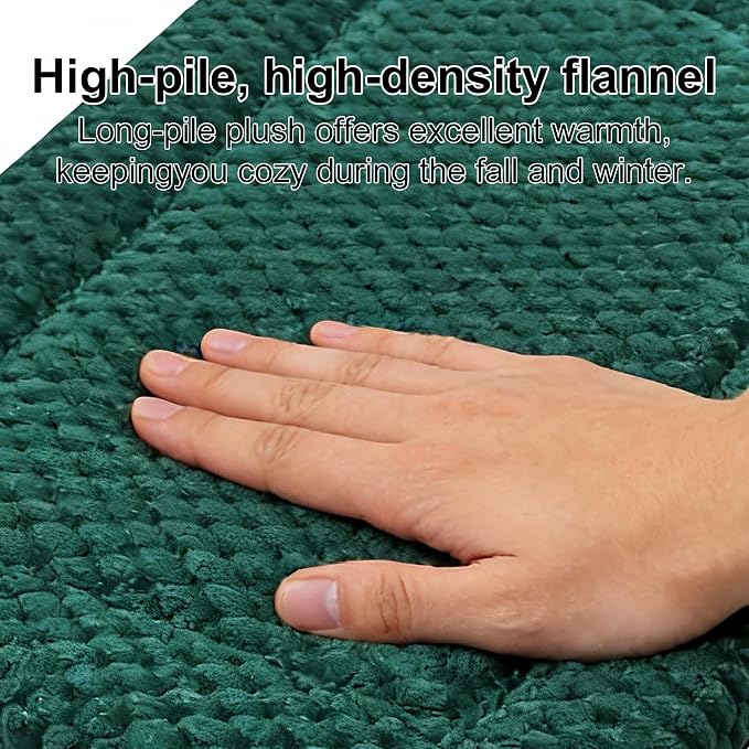 Dog Bed Mat – Soft & Comfortable Dog Kennel Pad for Crate – Durable Crate Bed & Mat for Dogs & Cats (Dark Green, XS(18"*14"*1.5")) - Image 4