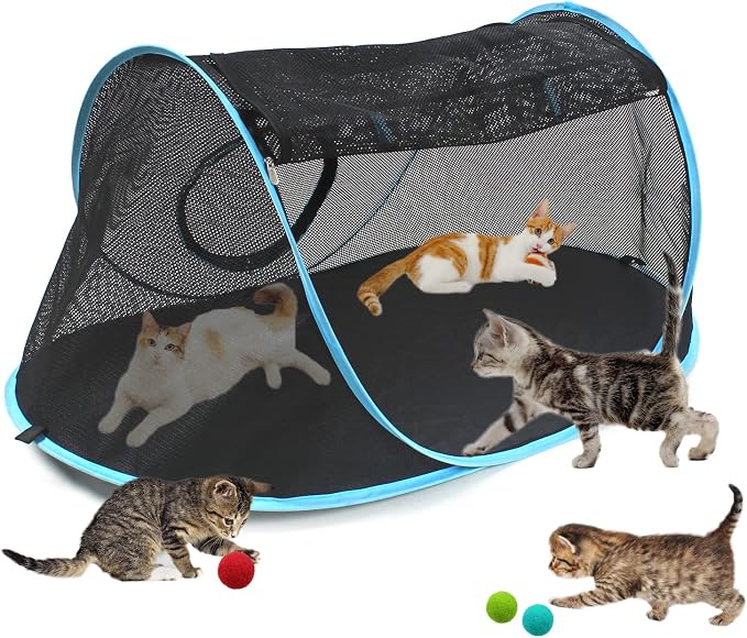 INTURN Cat Furniture Tent for Indoor and Outdoor Playpen Portable Cat Tunnels, Outdoor Kennel (Play Kennel) by Unknown