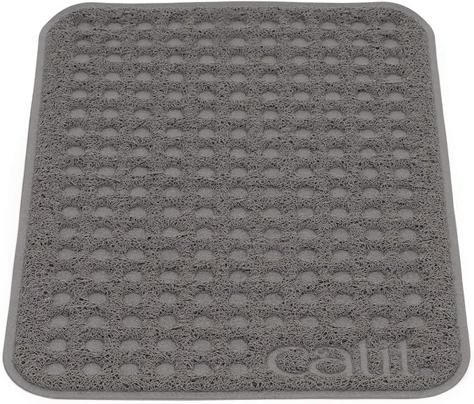 Catit Cat Litter Mat Rectangle Non-Slip Litter Trapping Mat Soft | Comfortable, Easy to Clean for All Cat Litter Types, Small by Catit