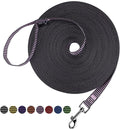 Hi Kiss Dog/Puppy Obedience Recall Training Agility Lead - 15ft 20ft 30ft 50ft 100ft Training Leash - Great for Training, Play, Camping, or Backyard(15ft,BL+PK) by HiKiss