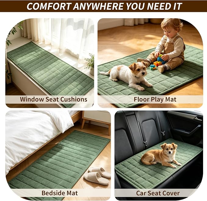 Couch Covers for Dogs, Non Slip Washable Pet Couch Covers for Sofa | 27.6”x82.7” Green Soft Velvet Sofa Covers for 3-4 Cushion Couch, Couch Protect Against Pet Hair, Scratches & Stains - Image 7