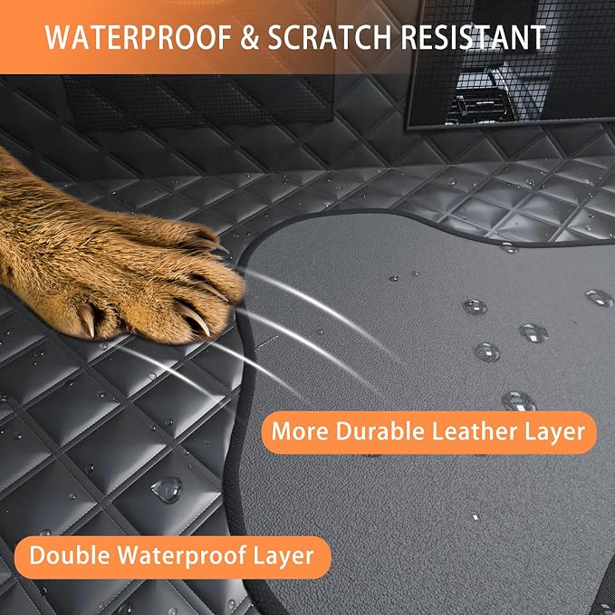 Car Back Seat Pet Cover for Dogs Back Seats Protector, Soft Inflatable Cushion Backseat Extender Comfortable Dog Hammock, Waterproof Dog Bed Rear Travel Accessories for Car,SUV,Truck - Image 5