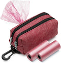 Premium Dog Poop Bag Holder for Leash - Convenient Dog Poop Bag Dispenser with Durable Design - Stylish Accessory for Easy Cleanup - Ideal for Dogs, Puppies, and Outdoor Walks - Pink by 2+Brothers+Wholesale