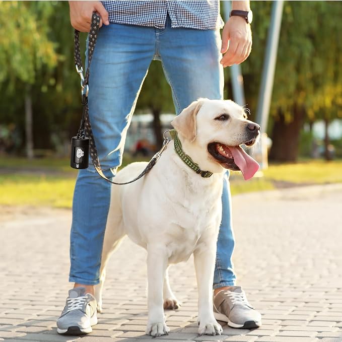 SVD.PET Retractable Dog Poop Bag Dispenser and Waste Bag Holder Kit, Black | Lightweight, Stretchy Strap Fits Any Dog Leash, Leak-Proof Bag Starter Roll Included, Dog Essentials for Walking and Travel - Image 7