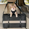 PETSFIT Large Cat Carrier with Patented Safety Buckles,Big Cats Up to 20 lb | Secure Carrier for Safe Driving, Lockable Zippers, Safety Tether, Travel Pet Carrier for Trips & Vet Visits,19 x 12 x 12 by Petsfit