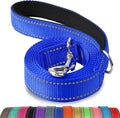 Joytale Reflective Dog Leash for Medium & Large Dogs, 6 FT x 1", Navy Blue | Heavy Duty Nylon Webbing, Padded Handle for Comfort, Visible at Night, for Walking & Training by Joytale