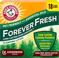 ARM & HAMMER Forever Fresh Cat Litter Cedarwood, MultiCat, 18lbs | Clumping Formula, Long-Lasting Odor Control, 99.9% Dust-Free, Pet Friendly Essential Oils by ARMHAMMER