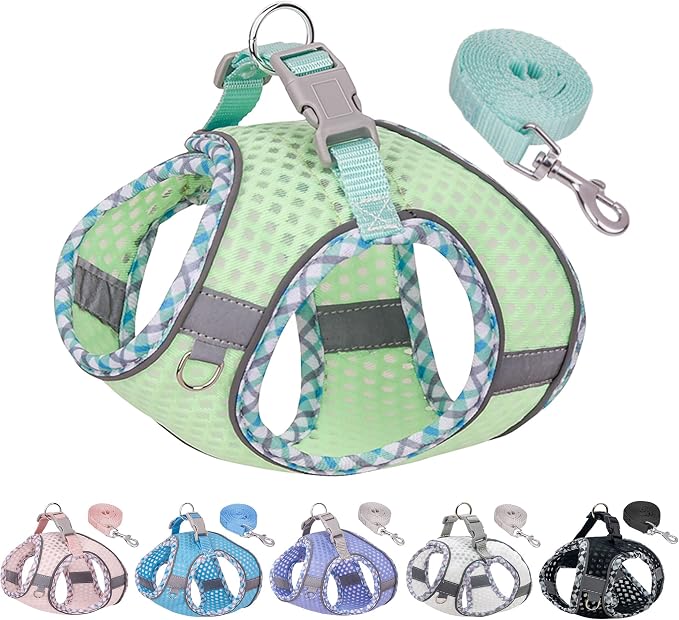 Summer Pet Supply No Pull, Step in Adjustable Dog Padded Harness | Vest Harness for Hot Weather, Escape Proof Ultra Thin Soft Easy to Put on Small Dogs Sage S by PetSuppliesManufacturer
