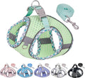 Tiny Dog Harness, All Weather Diamond Mesh, Reflective Stripes | No Pull Step in Lightweight Vest Harness for Puppy, Small Dogs and Cats Sage XXXS by PetSuppliesManufacturer