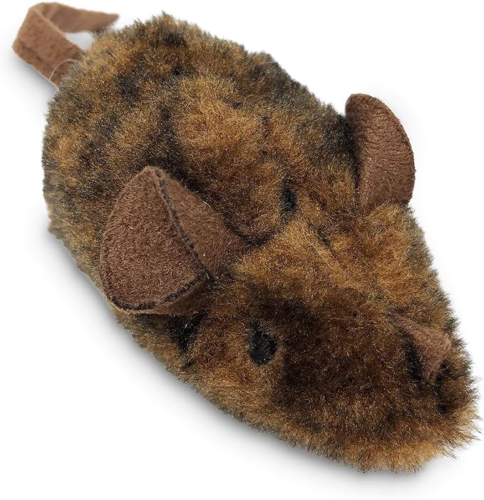 OurPets Play-N-Squeak Mouse Hunter Cat Toys with Catnip | Interactive Toy with Real Mouse Electronic Sound, for Indoor Cats by OurPets