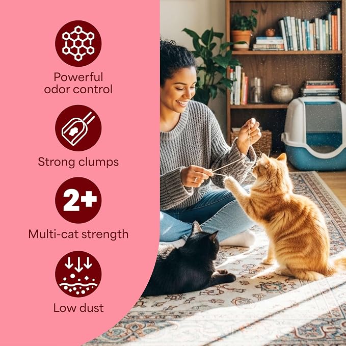 Fresh Step Odor Shield Multi Cat Clumping Cat Litter, 14 lb. | Febreze Freshness, Odor Shield with Ammonia Block Technology, Low Dust, Compatible with Most Automatic Litter Boxes - Image 7