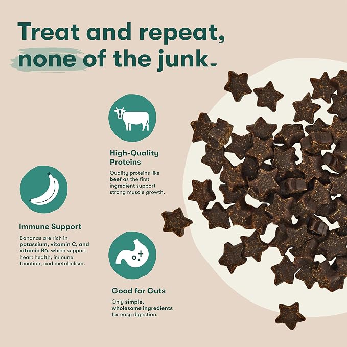 Jinx Dog Training Treats, Bite-Sized Training Treats for Dogs, Beef, 4oz | 2 Pack Healthy Dog Treats Training with Grass-Fed Beef, Vitamins for Immunity & No Fillers for Puppies, Adults & Seniors - Image 3