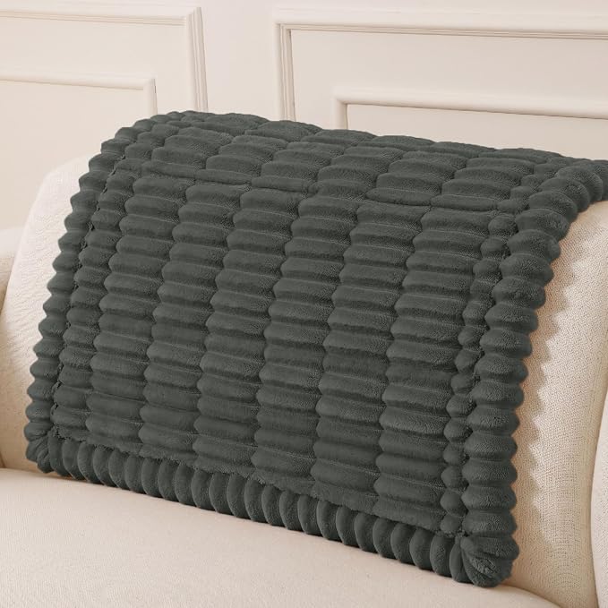 hyha Couch Cover for Dogs, Washable Non Slip Plush Flannel Sofa Protector | Thick Flannel, Anti-Slip Backing, Pet Hair & Scratch Protection, Fits Sofa & Loveseat (35.4" x 35.4") by hyha