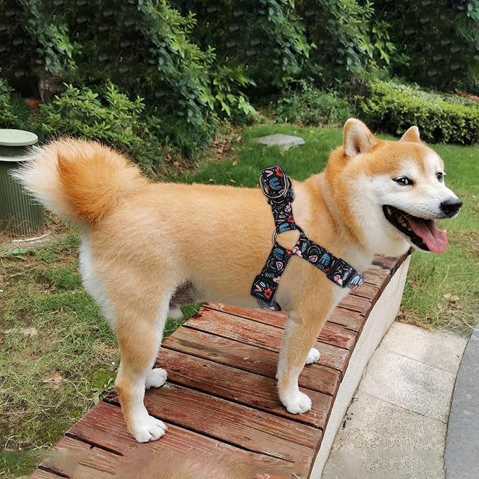 Dog Harness Leash Set Adjustable Heavy Duty No Pull Halter Harnesses for Small Medium Large Breed Dogs Back Clip Anti-Twist Perfect for Walking - Image 2
