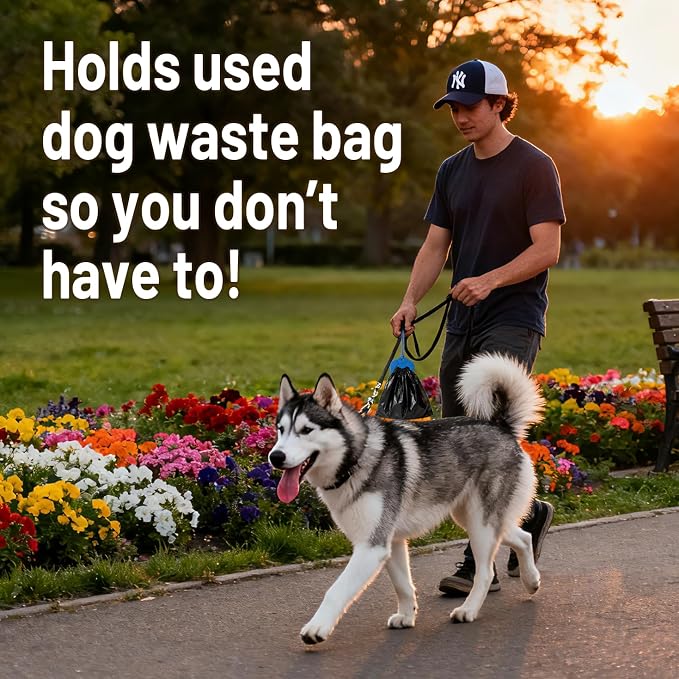 3 Pack Dog Poop Bag Holder, Hands-Free Used Waste Bag Carrier for Dog Leash, Lightweight Durable Silicone Dog Walking Accessories, Easy-to-Clean Poop Bag Clip, Pink Yellow Blue - Image 7