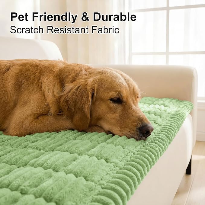 Smiry Couch Cover for Dogs, Non Slip Washable Sofa Protector for Pets | Soft Furniture Cover for Leather & Fabric Couches, Cozy Protect Against Fur, Dirt & Messes, Pet Friendly, 27.6"x27.6" - Image 4