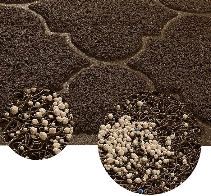 Cat Litter Mat Traps Litter from Litter Box XL Size 47"X36" Durable Trapping Rug, Non-Slip and Waterproof, Easy to Clean - Image 3
