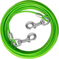 Dog Tie Out Cable, Dog Runner Cable | 10/15/20/25/30 FT Steel Cable with Sturdy Clips, Suitable for Yard Outdoor Use, Holds Large Dogs up to 165 Lbs by HOME