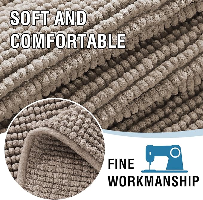 H.VERSAILTEX Plush Chenille Pet Couch Cover Thick Soft Sofa Cover for 3 Cushion Couch Anti Slip Couch Cover Furniture Protector for Dog, Pet, Cat (35" x 74", Taupe) - Image 4