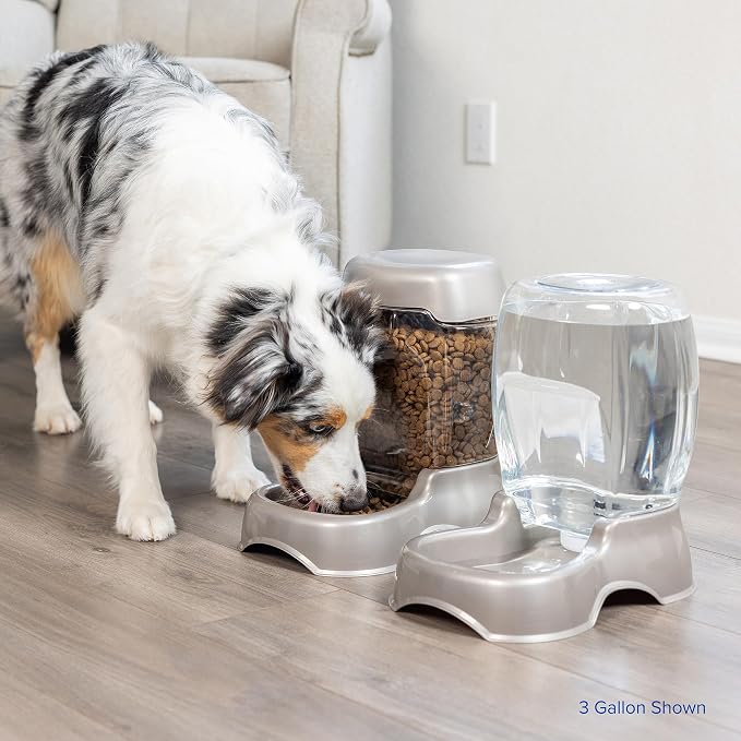 Petmate Pet Cafe Cat and Dog Water Dispenser, 3 Gallon | Automatic Gravity Waterer in Pearl Ash Blue with Easy Grab Base, Wide Mouth Bottle for Hand Washing, Made in USA - Image 7