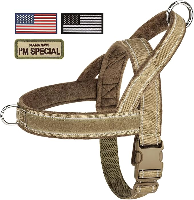 Forestpaw No Pull Dog Harness with Large Handle,Comfortable,L,Brown | Adjustable Fits Chest 26-31",50-80 lbs,Slip On,Quick Release,Easy Control,Soft Padded,for Medium Large Dogs Walking Training - Image 8