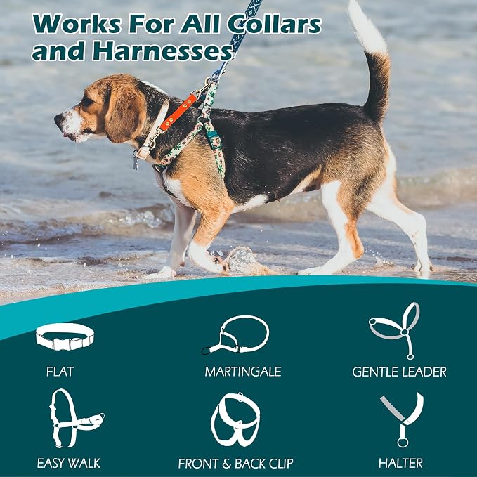PetBonus Dog Collar Safety Clip, Waterproof Backup Safety Strap | Prong Collar to Harness Connector, Escape Proof, Odor Proof, Easy to Clean, Double Ended Clasp for Training Walking, Orange - Image 7