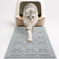 Yimobra Cat Litter Mat, Easy Clean Trapping PVC Mat, 35.4" x 23.6", Waterproof Backing, Non Slip Bottom, Scatter Control Pad for Litter Box, Grey by Yimobra